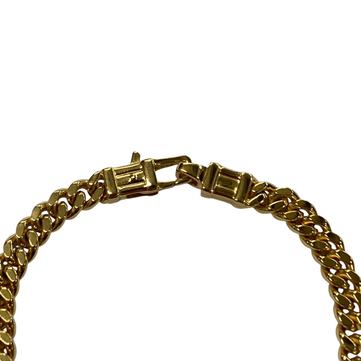 Curb Bracelet L Goldチェーンブレスレット