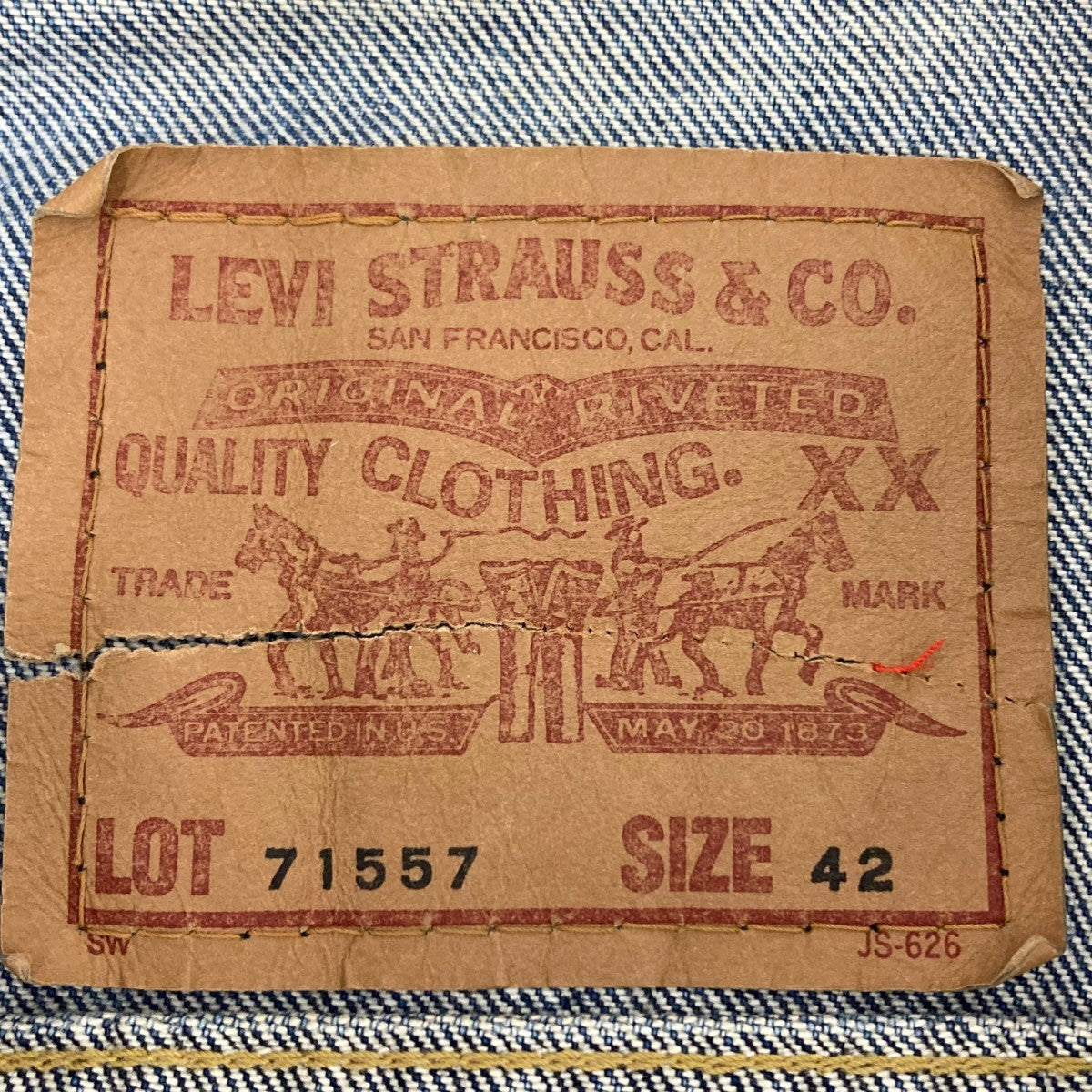 LEVI'S(リーバイス) 3rd 復刻 BIG E デニムジャケット 71557-0208 インディゴ サイズ 42｜【公式】カインドオルオンライン  ブランド古着・中古通販【kindal】