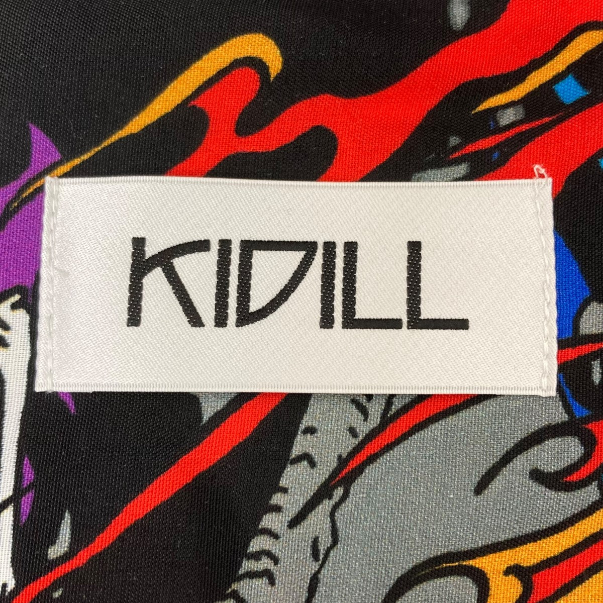 KIDILL(キディル) 24SS KUNG-FU SHIRT HUNGRY GHOST ゴーストプリントカンフーシャツ