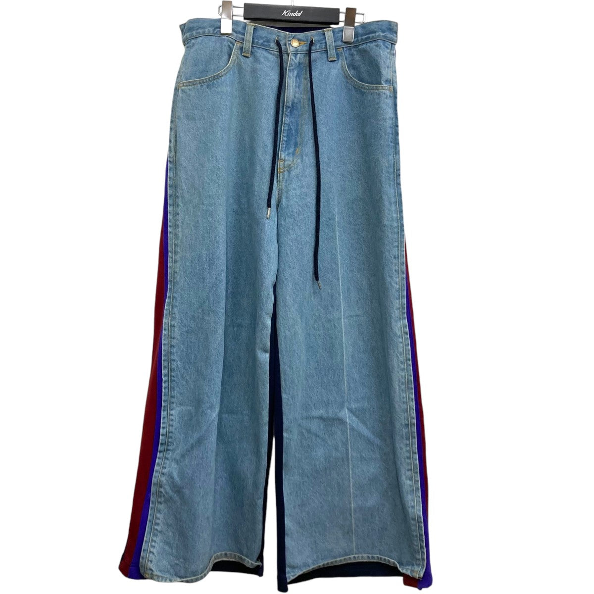 FACETASM(ファセッタズム) JERSEY MERGING DENIM PANTS ドッキングパンツ