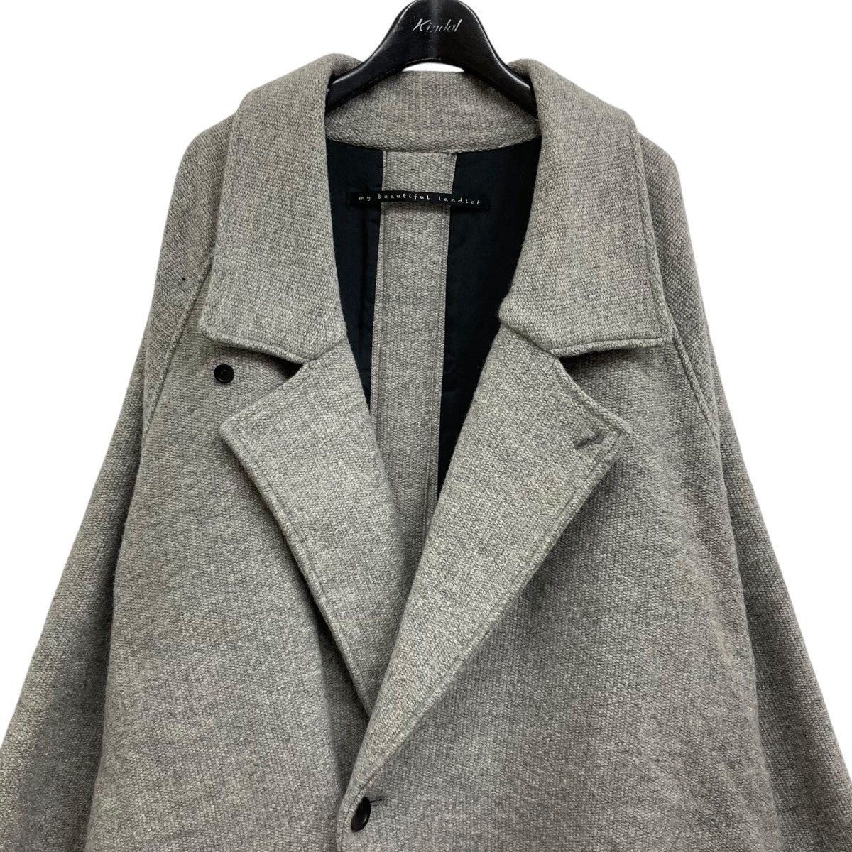 My Beautiful Landlet(マイビューティフルランドレット) ”TATAMI” wool long coat コート  WM11-CO202112 グレー サイズ 0｜【公式】カインドオルオンライン ブランド古着・中古通販【kindal】