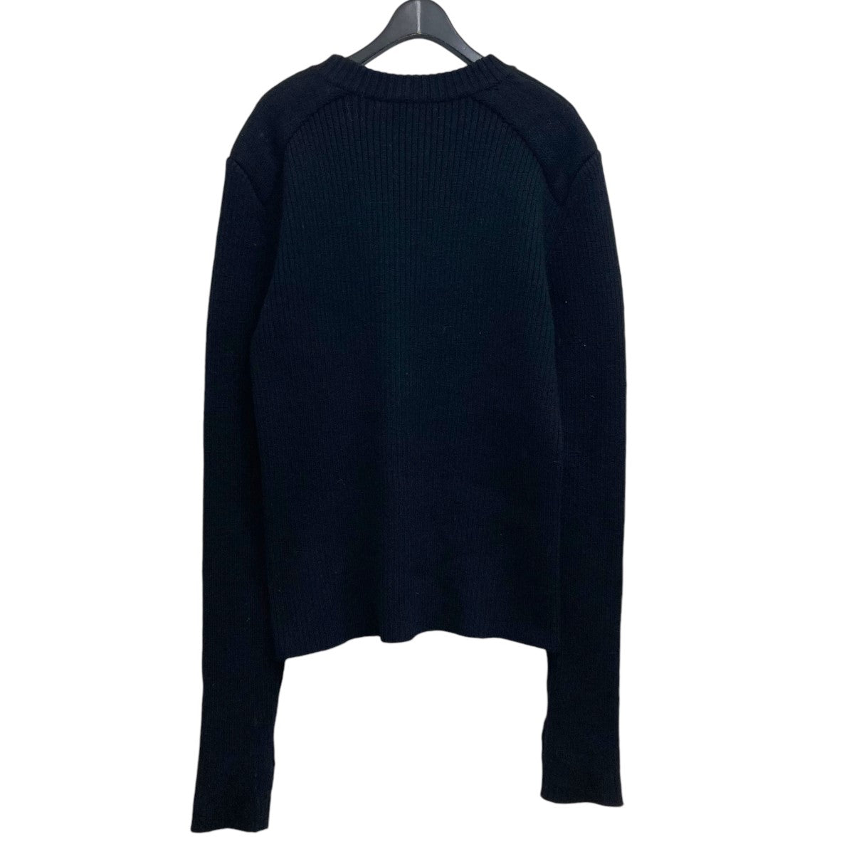 JOHN LAWRENCE SULLIVAN(ジョンローレンスサリバン) SHOULDER PAD KNIT SWEATER ショルダーパッドジップ ニット 4B001-0121-38 ブラック サイズ L｜【公式】カインドオルオンライン ブランド古着・中古通販【kindal】