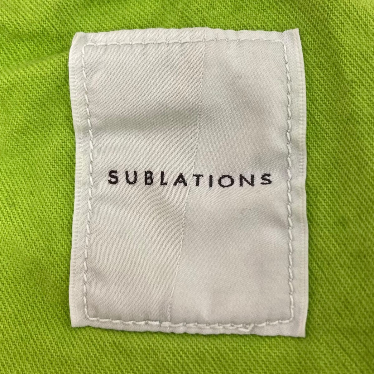 SUBLATIONS(サブレーションズ) WIDE SEAM DENIM BAGGY PANTS ワイドシームデニムバギーパンツ S091409  グリーン サイズ 00｜【公式】カインドオルオンライン ブランド古着・中古通販【kindal】