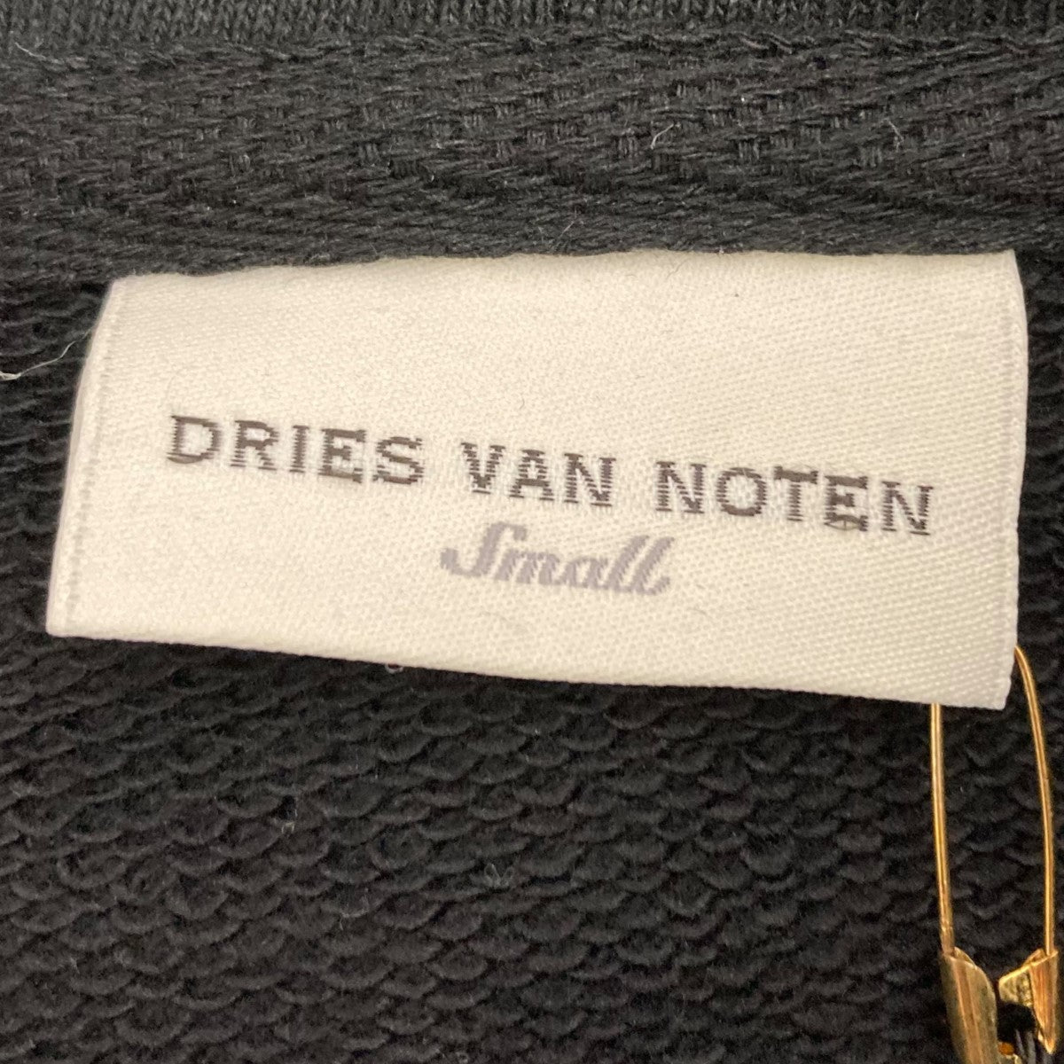 DRIES VAN NOTEN(ドリスヴァンノッテン) 23SS HAXEL EMBROIDERED HOODIE 刺繍パーカー  231-021130-6612-900 ブラックｘホワイト サイズ S｜【公式】カインドオルオンライン ブランド古着・中古通販【kindal】