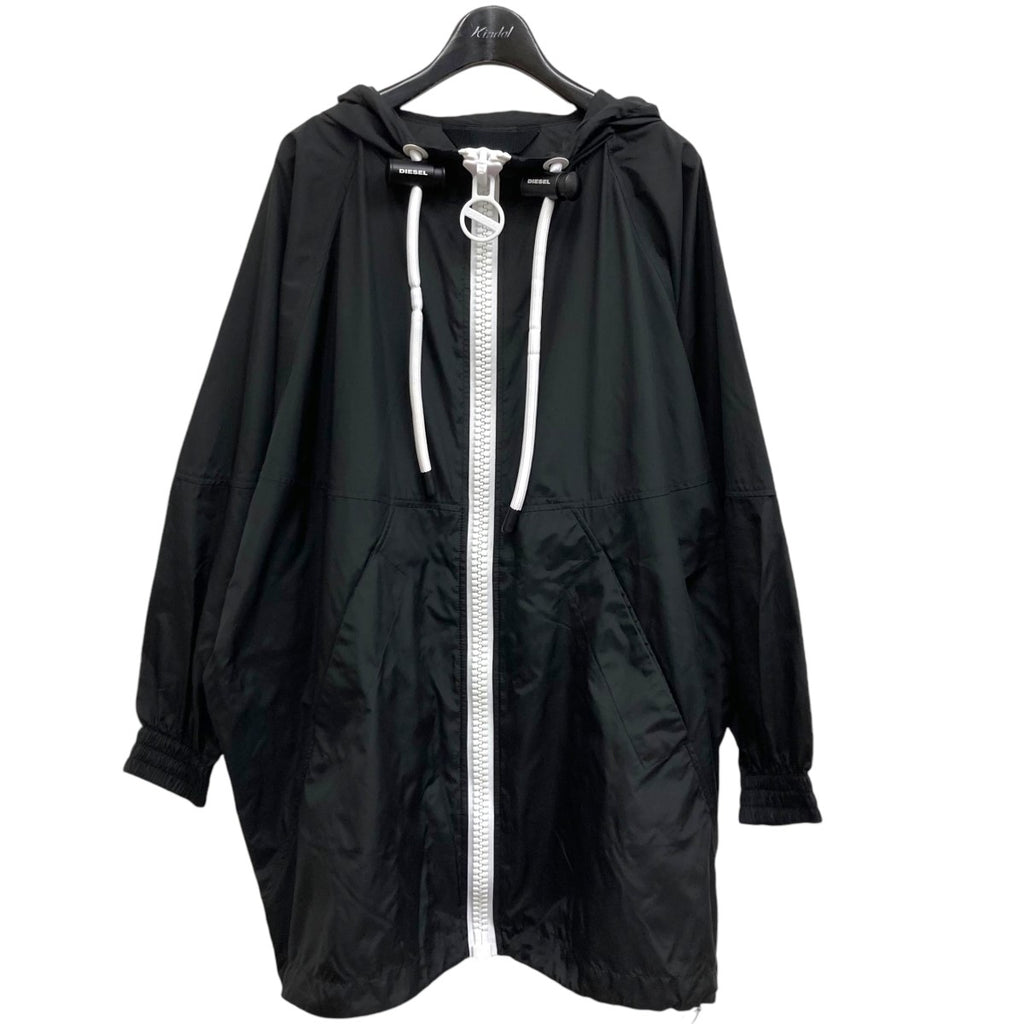 【中古】ディーゼル DIESEL ジャケット ボア ナイロン アウター M 黒 ブラック /AN15 メンズ