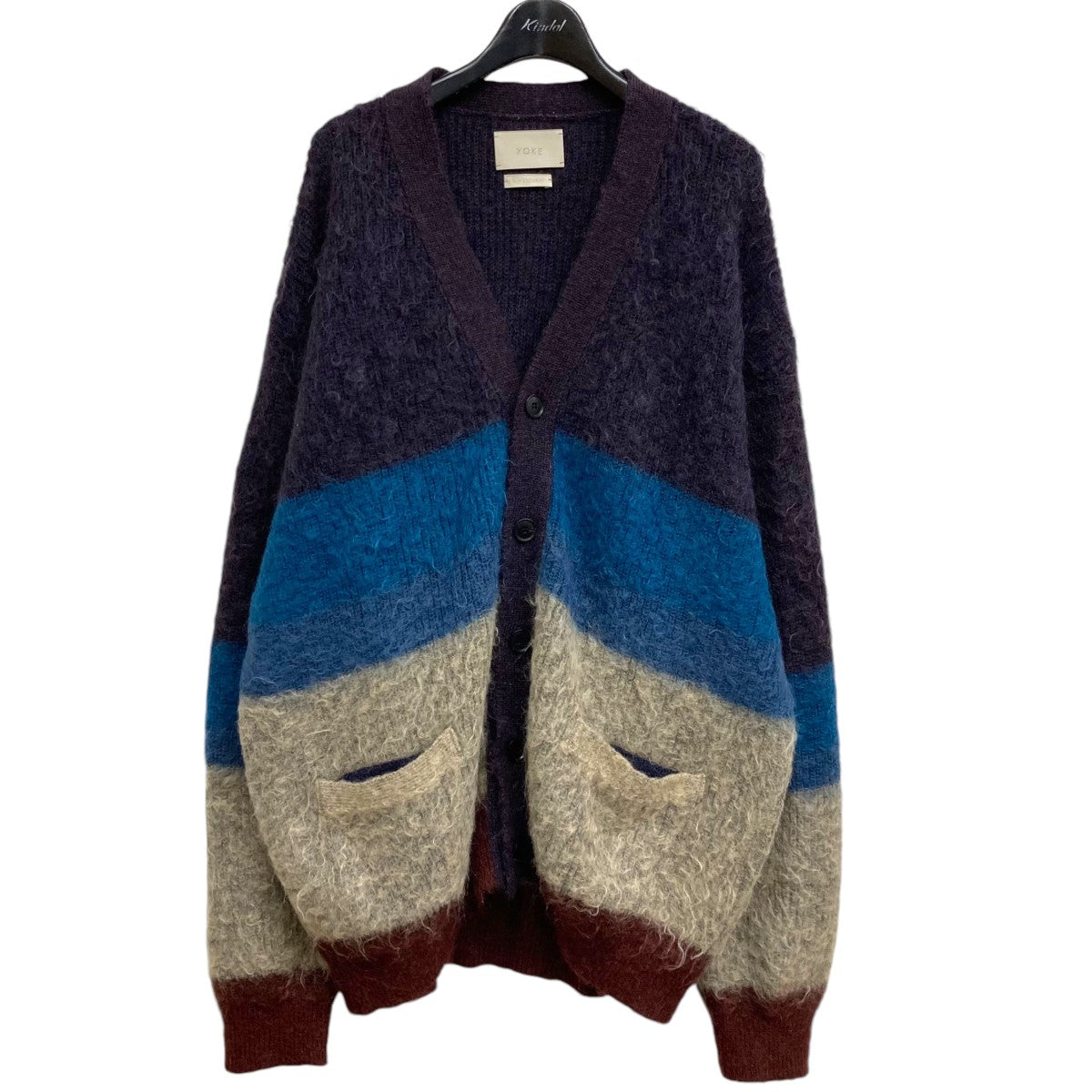 23AW MOHAIR BORDER CARDIGAN モヘアボーダーカーディガン