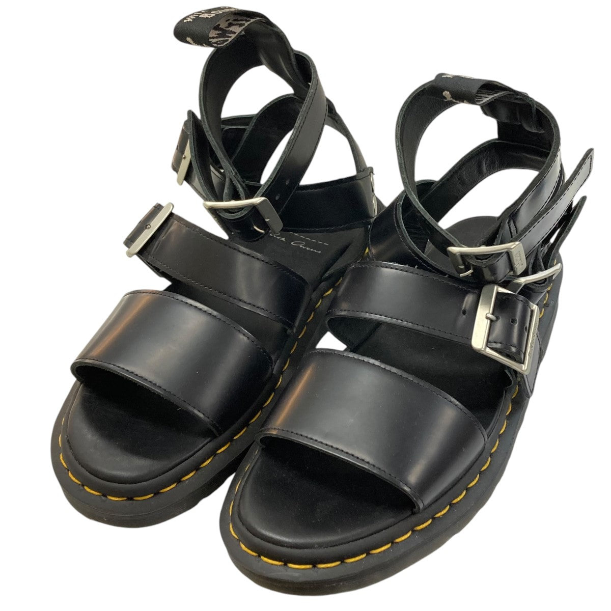 Dr．Martens×RICK OWENS レザーサンダル ブラック サイズ 26.5cm