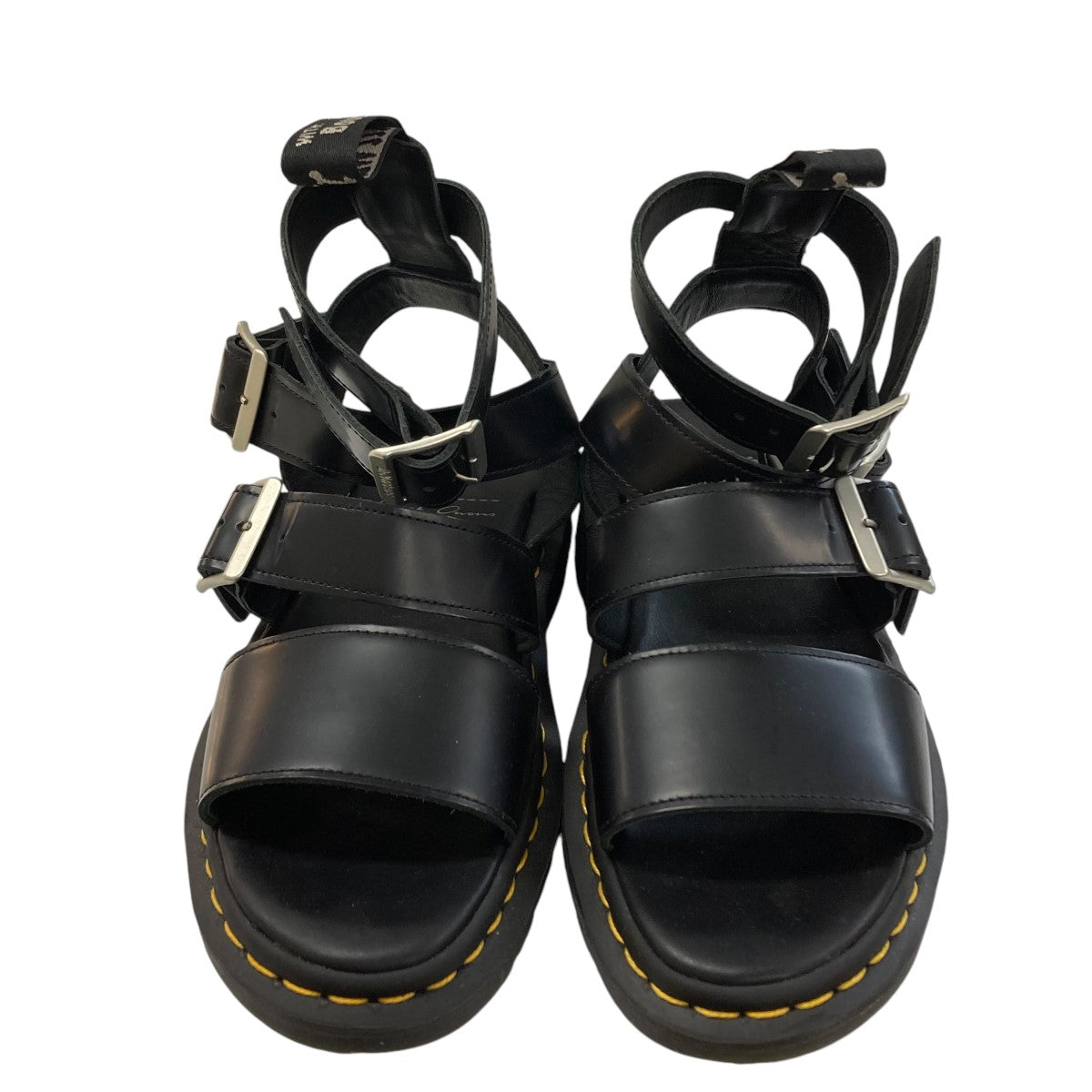 Dr．Martens×RICK OWENS レザーサンダル ブラック サイズ 26.5cm