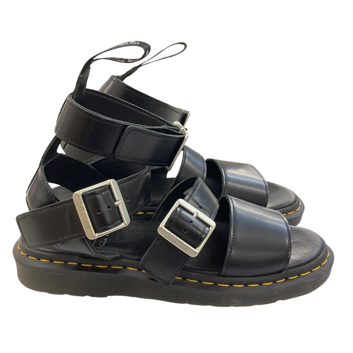 Dr．Martens×RICK OWENS レザーサンダル ブラック サイズ 26.5cm