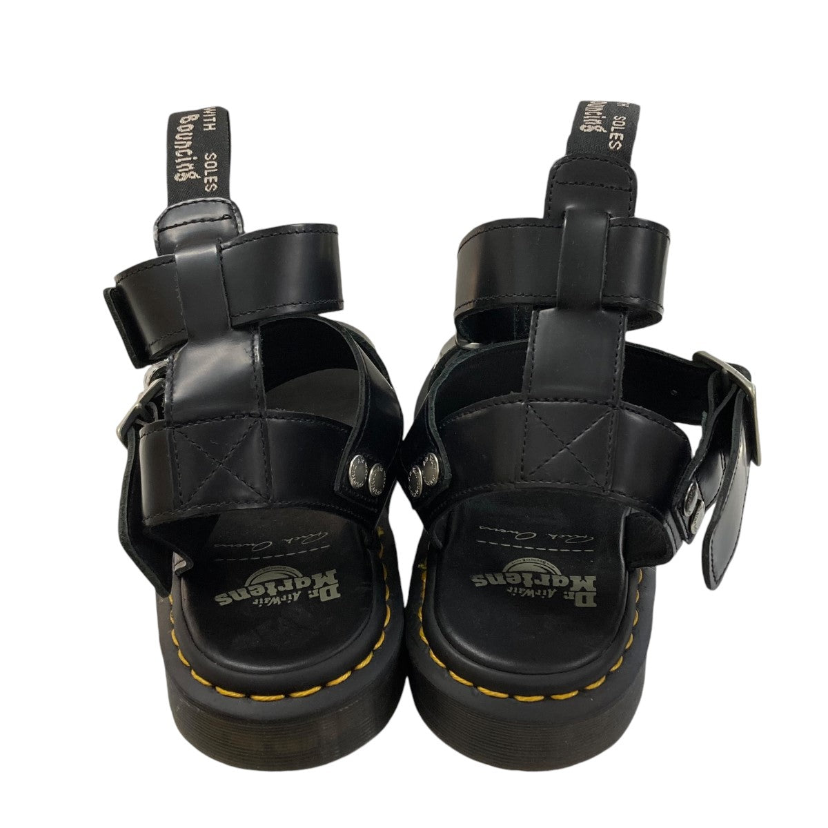 Dr．Martens×RICK OWENS レザーサンダル ブラック サイズ 26.5cm