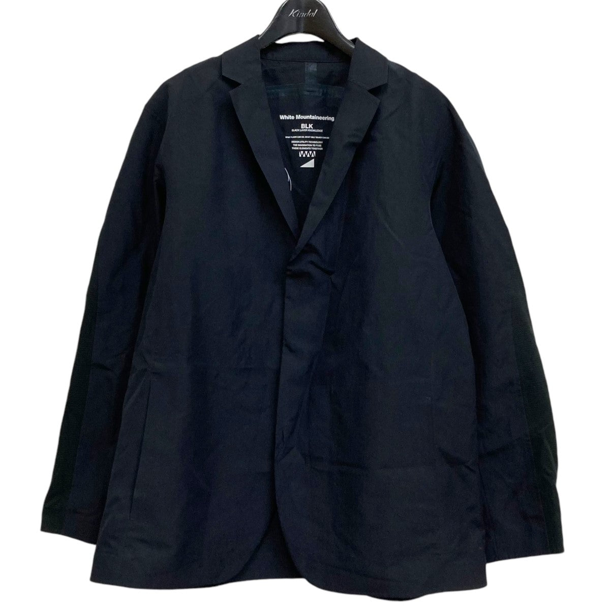 WHITE MOUNTAINEERING(ホワイトマウンテニアリング) 24SS POLYESTER TAFFETA LAPEL JACKET  テーラードジャケット BK2471205 ブラック サイズ 0｜【公式】カインドオルオンライン ブランド古着・中古通販【kindal】