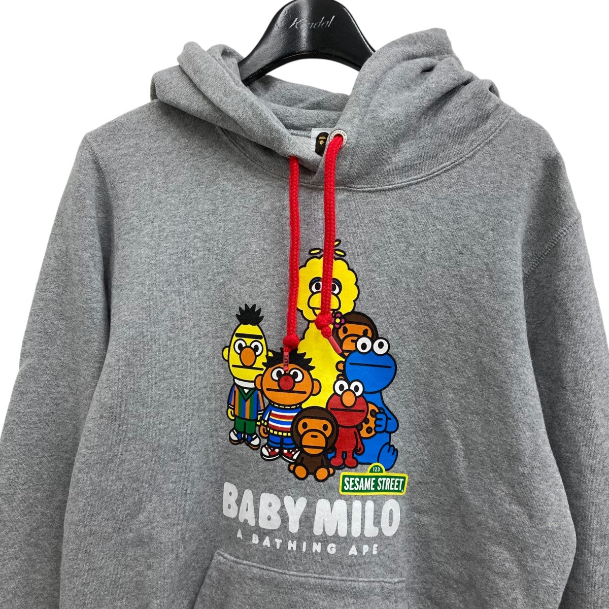 A BATHING APE×SESAME STREET フーディ― 002PPH232913X グレー