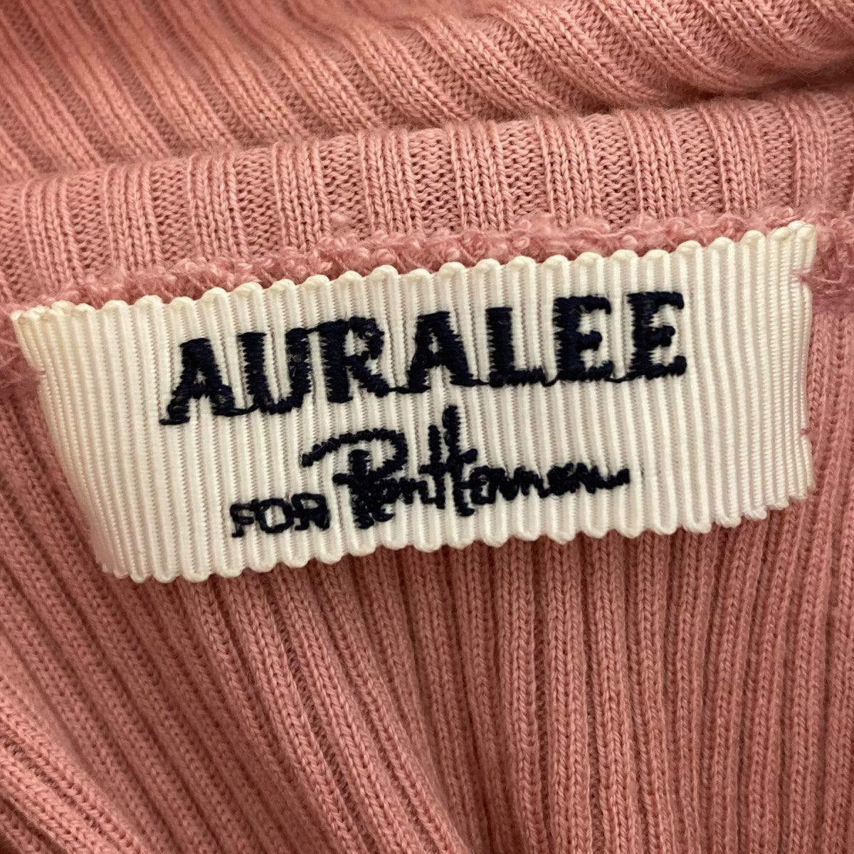 AURALEE×Ron Herman タートルネックリブニット A20AT02RH ピンク サイズ 0｜【公式】カインドオルオンライン  ブランド古着・中古通販【kindal】