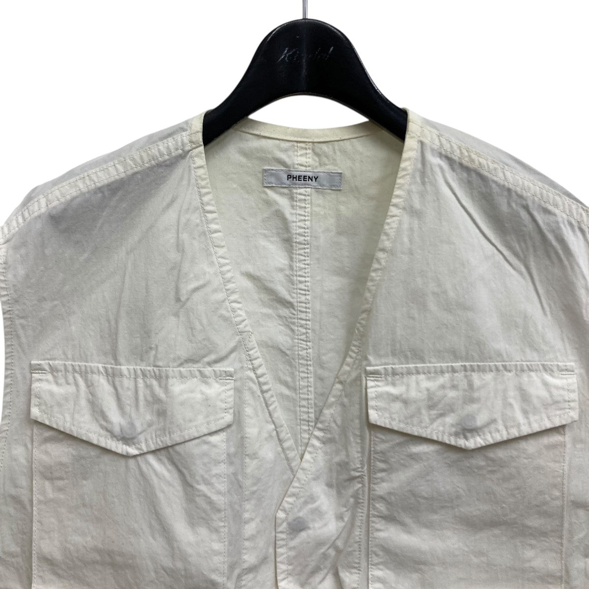 PHEENY(フィーニー) 23SS COTTON NYLON DUMP FIELD JACKET VEST