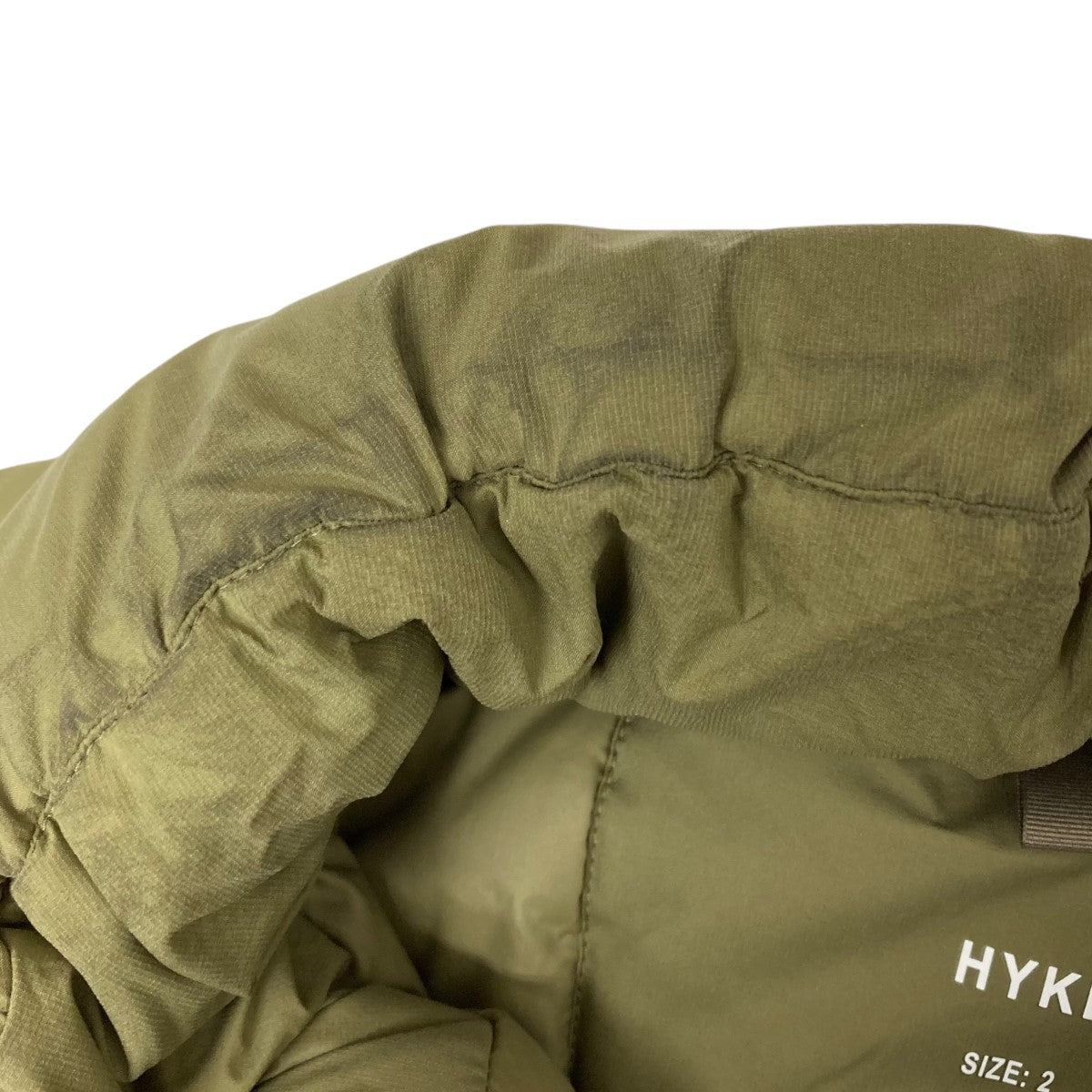 HYKE(ハイク) PERTEX GEN2 JACKET 中綿ジャケット 222-27044 オリーブ サイズ 2｜【公式】カインドオルオンライン  ブランド古着・中古通販【kindal】