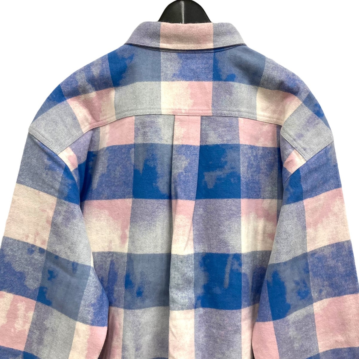 MASU(エムエーエスユー) 24AW Bleached Plaid SHIRT Pink ネルシャツ サイズ:48 メンズ シャツ 中古・古着