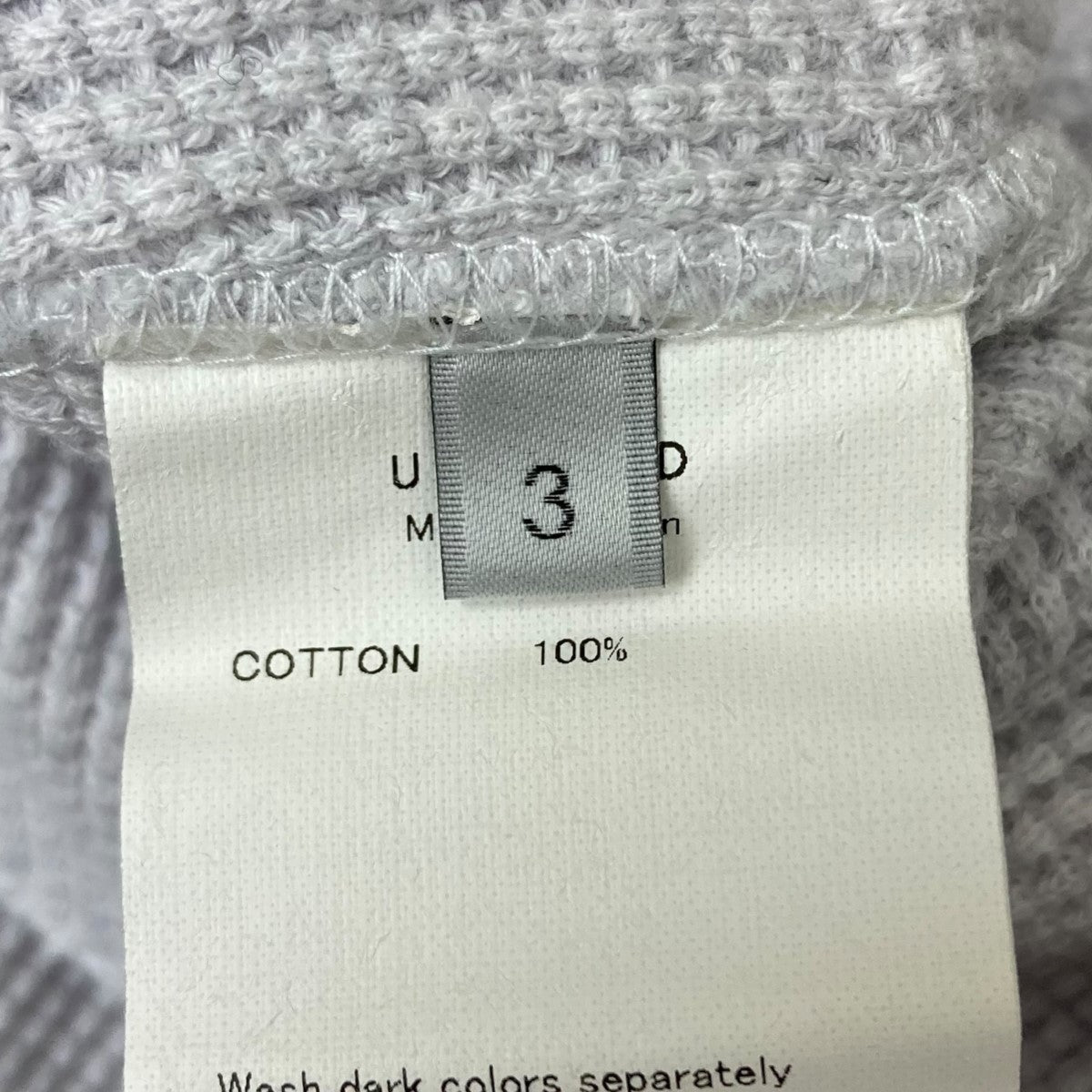 UNUSED(アンユーズド) Long Sleeve Thermal T-shirt ワッフル