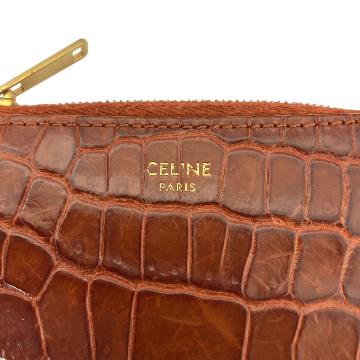 CELINE(セリーヌ) クロコダイルコインケース - ブラウン｜【公式】カインドオルオンライン ブランド古着・中古通販【kindal】