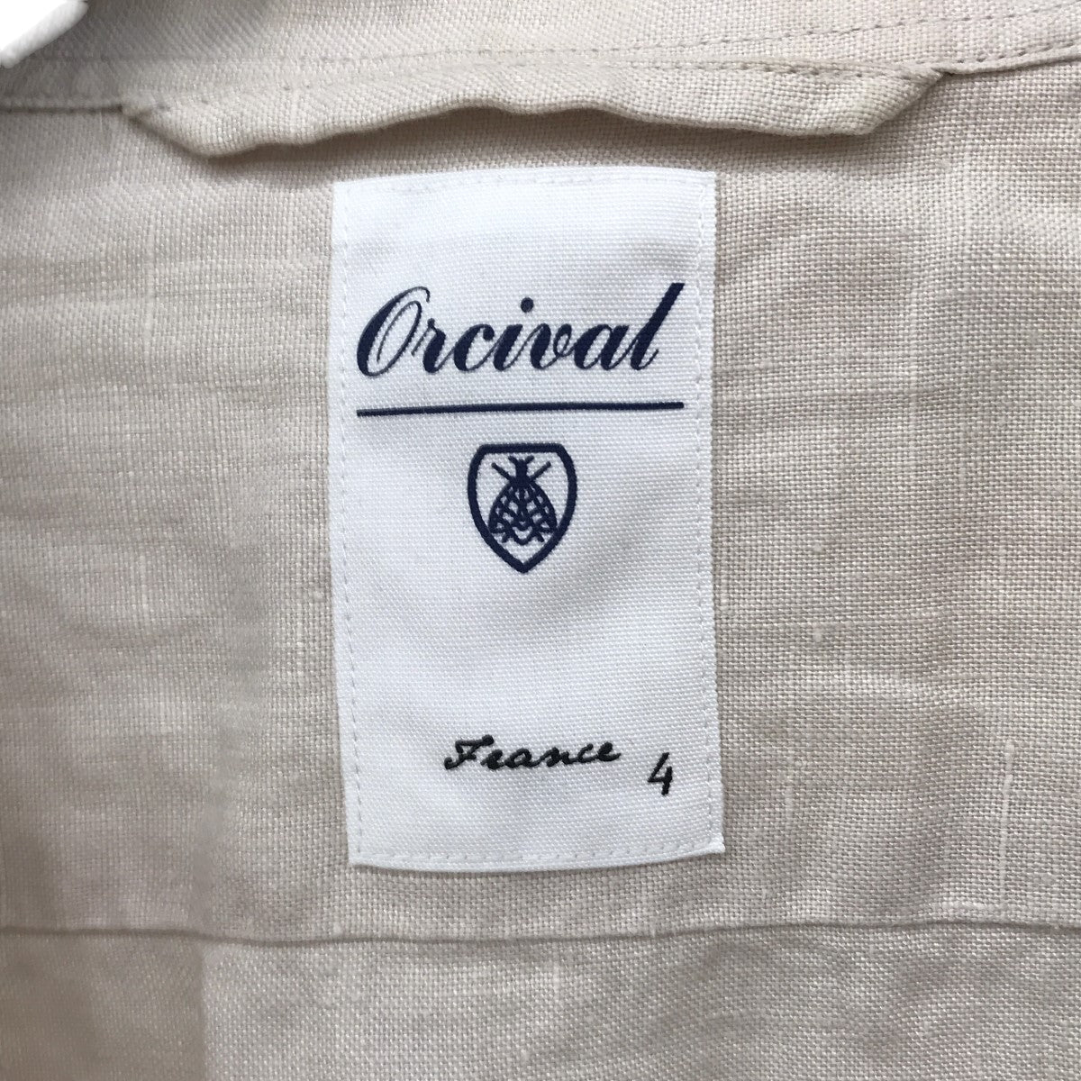 ORCIVAL VネックリネンブラウスWRO22-112-01 古着・中古-3枚目のアイテム画像