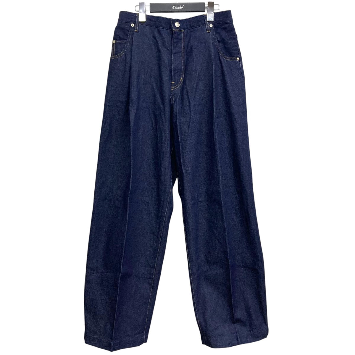 Wide denim slacks Rigid デニムパンツ