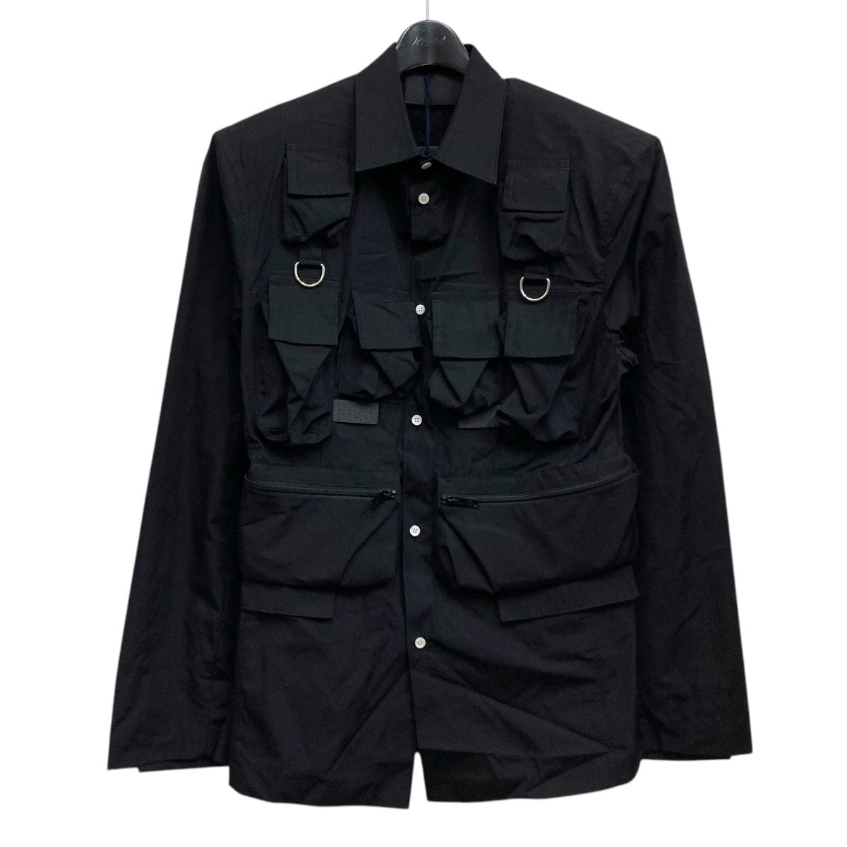 PRADA(プラダ) ジップアップレザージャケット ブラック サイズ