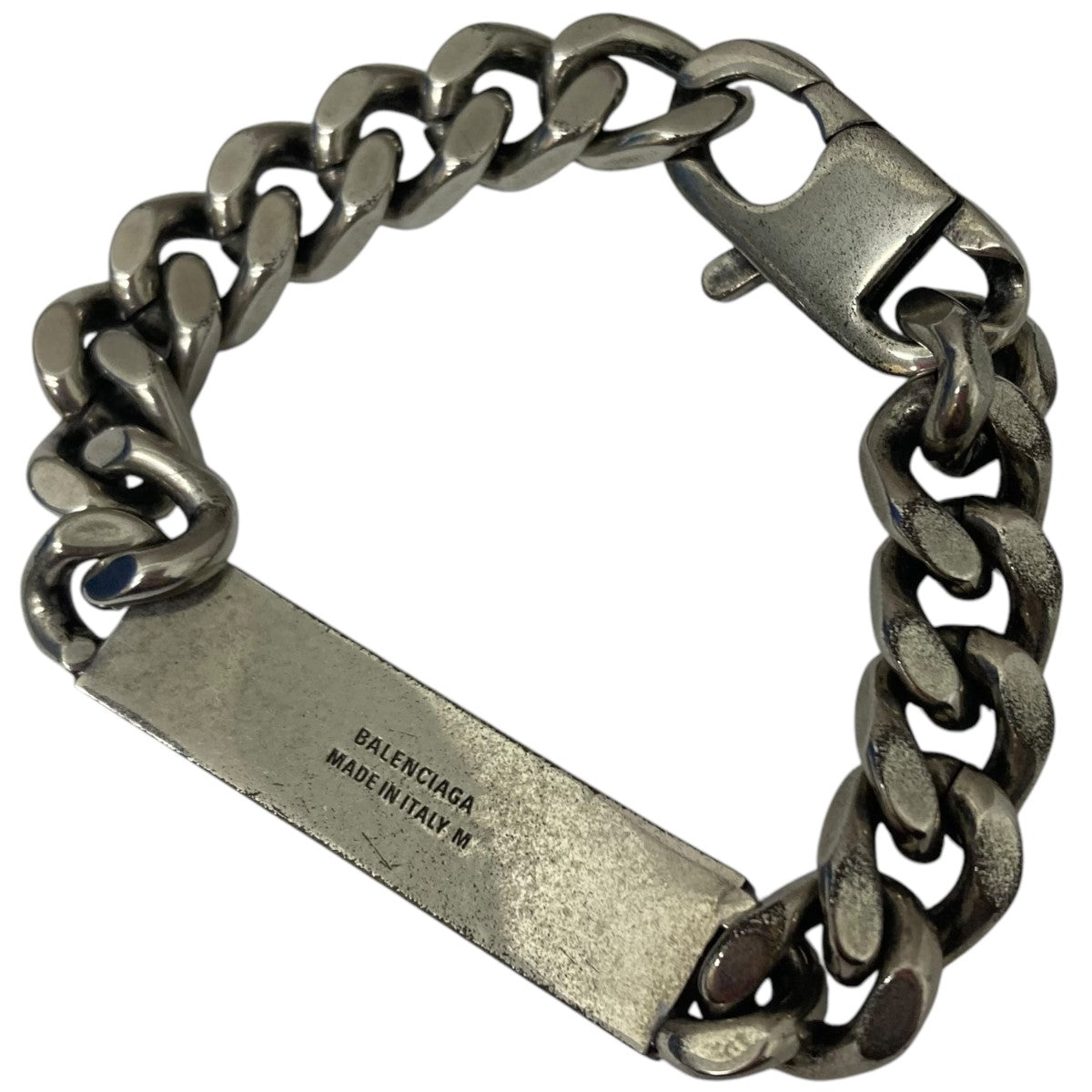 バレンシアガのハートプレートロゴブレスットです。 BALENCIAGA 古着・中古 アクセサリー アイテム