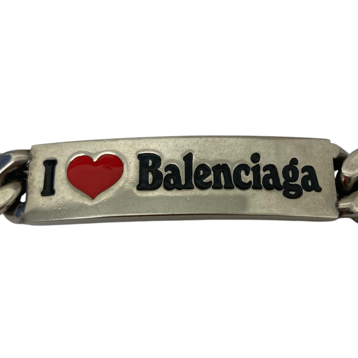 バレンシアガのハートプレートロゴブレスットです。 BALENCIAGA 古着・中古 アクセサリー アイテム