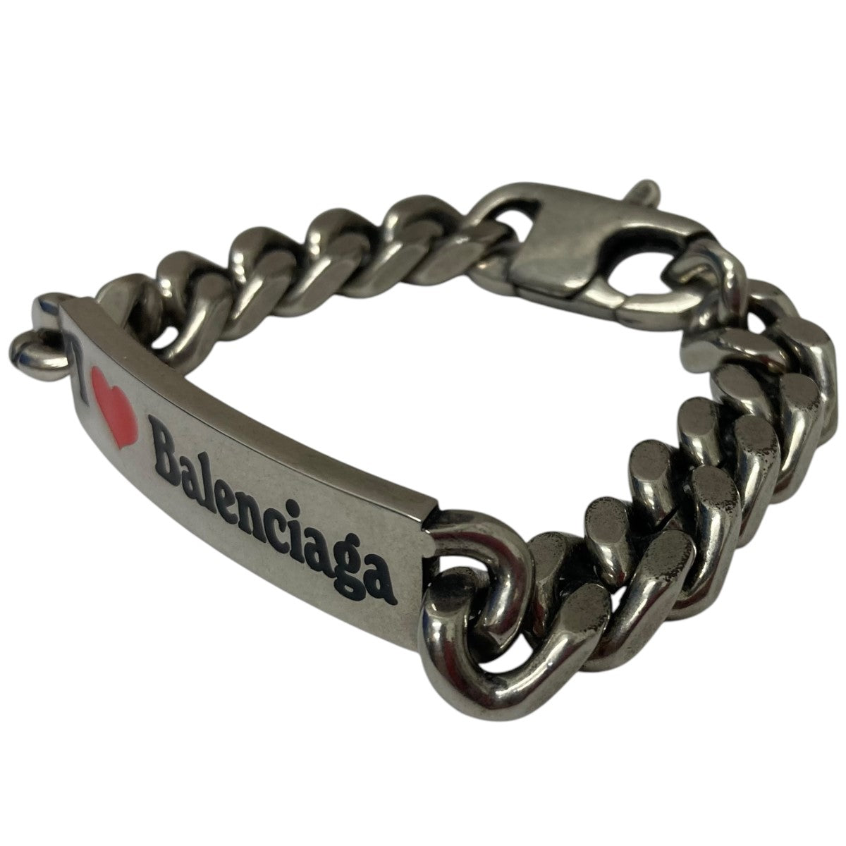 バレンシアガのハートプレートロゴブレスットです。 BALENCIAGA 古着・中古 アクセサリー アイテム