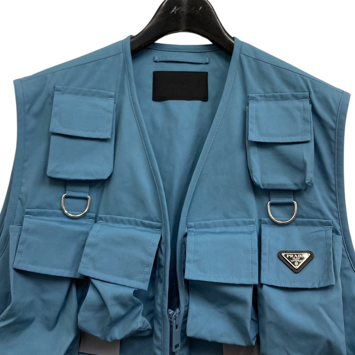 PRADA(プラダ) 24SS Re-Nylon ベスト SGC499 インディゴ サイズ