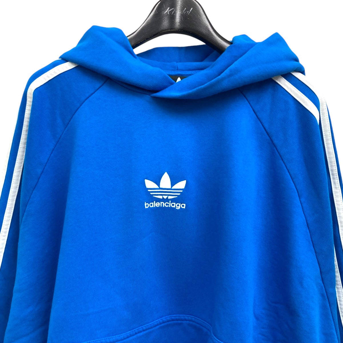 BALENCIAGA×adidas 22AW Hoodie Large Fit フーディ― 729322 ブルー サイズ  L｜【公式】カインドオルオンライン ブランド古着・中古通販【kindal】