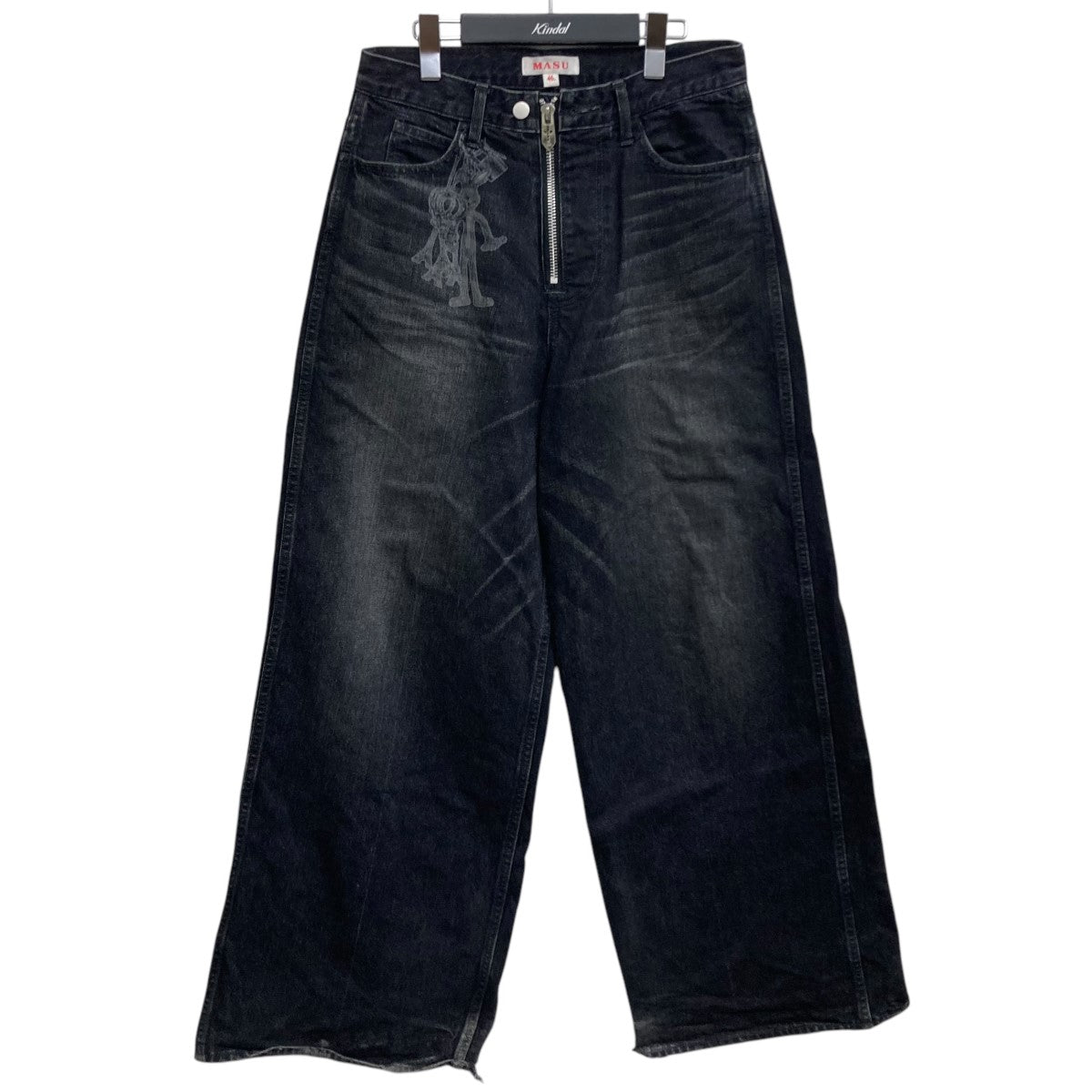 MASU(エムエーエスユー) 24SS BAGGY JEANS (KEYHOLDER) バギーデニムパンツ MBSS-PT0324L ブラック サイズ  46｜【公式】カインドオルオンライン ブランド古着・中古通販【kindal】