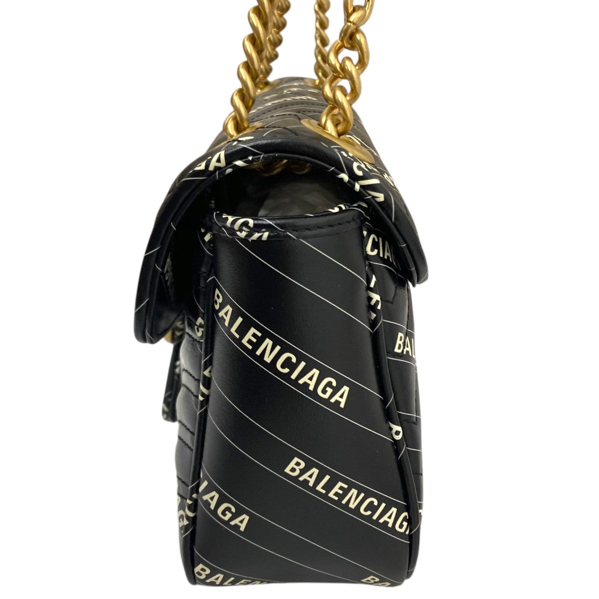 GUCCI×BALENCIAGA GGマーモント ザ ハッカープロジェクト スモールバッグ 443497 520981  ブラック｜【公式】カインドオルオンライン ブランド古着・中古通販【kindal】