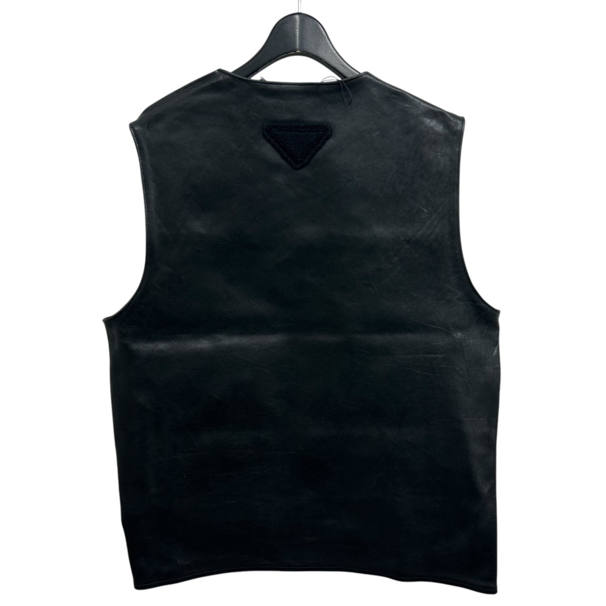 ＰＲＡＤＡ革ベスト PRADA(プラダ) レザーベスト UPC194 ブラック サイズ 48｜【公式
