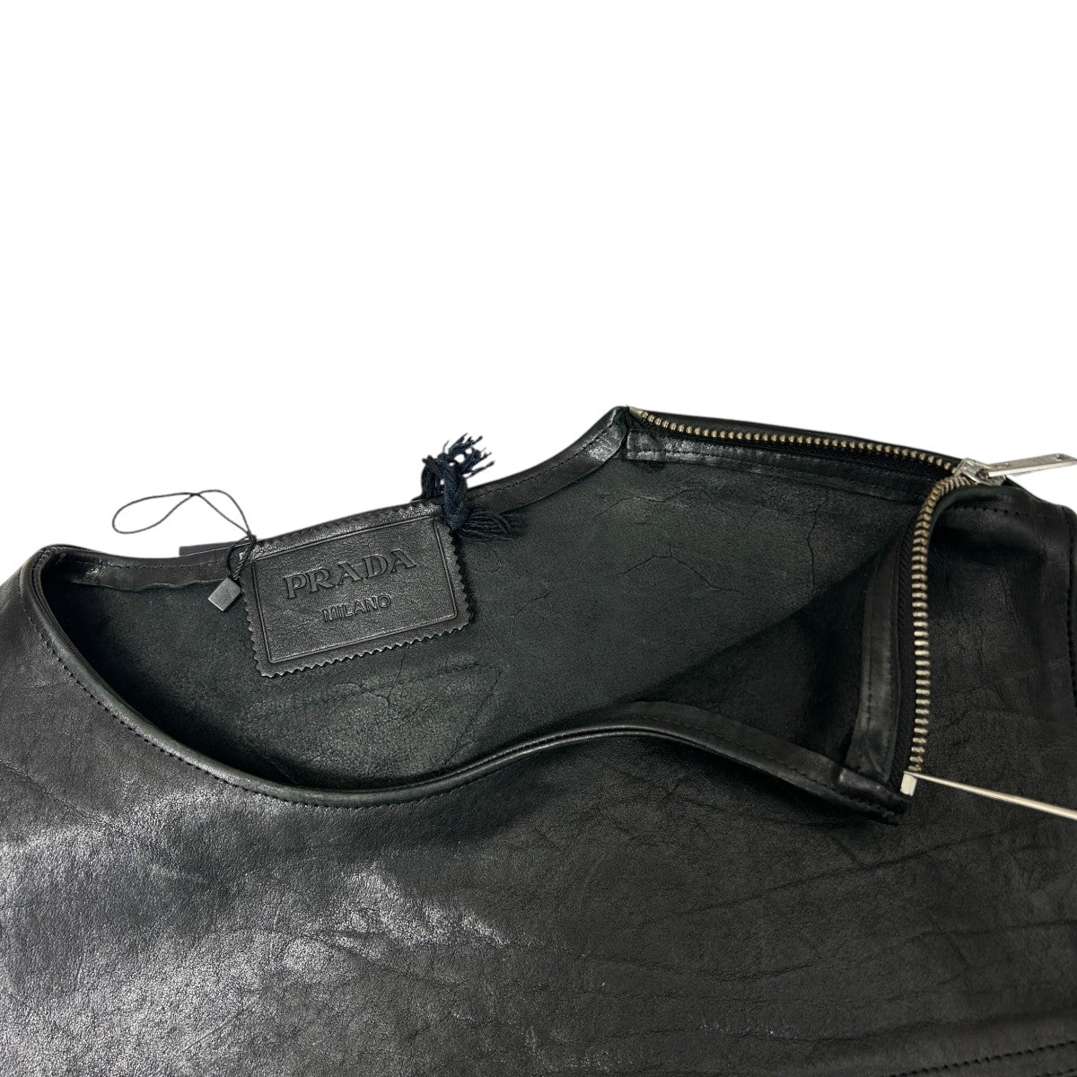 ＰＲＡＤＡ革ベスト 楽天市場】【中古】PRADAレザーベスト ブラック サイズ：50【価格