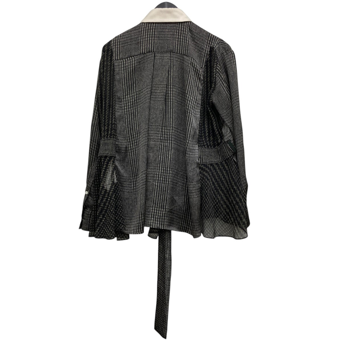 【値下げ】sacai ノースリーブストライプカットソー 24-07403 ネイビー サイズ：1 (梅田クロス茶屋町店) sacai(サカイ) ノースリーブストライプカットソー24-07403 24