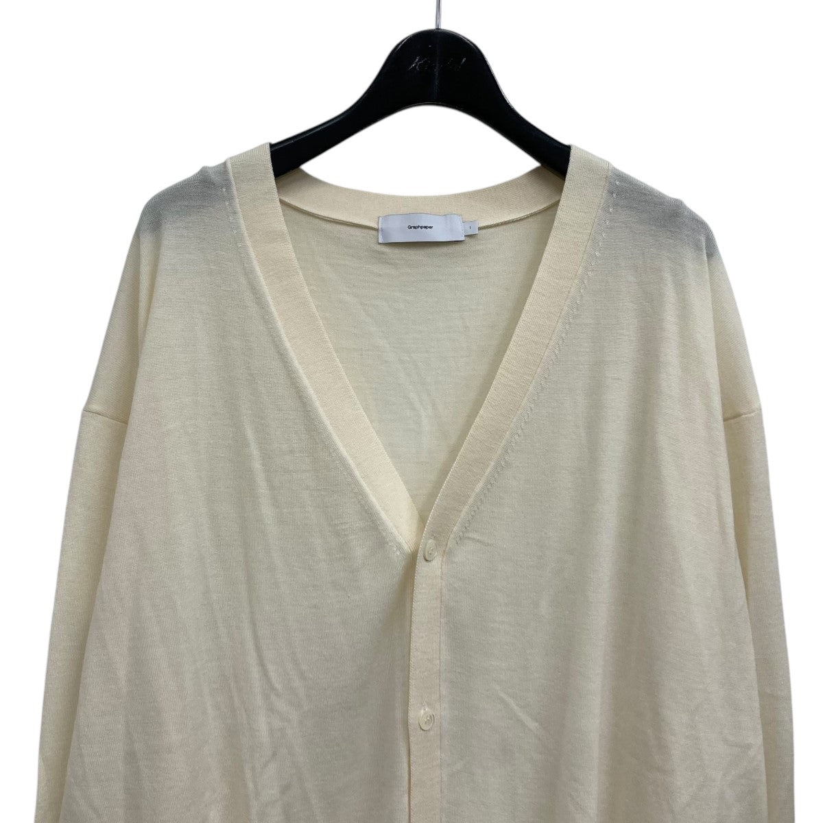 グラフペーパー ハイゲージ ニット オーバーサイズ カーディガン Graphpaper(グラフペーパー) High Gauge Knit Cardigan