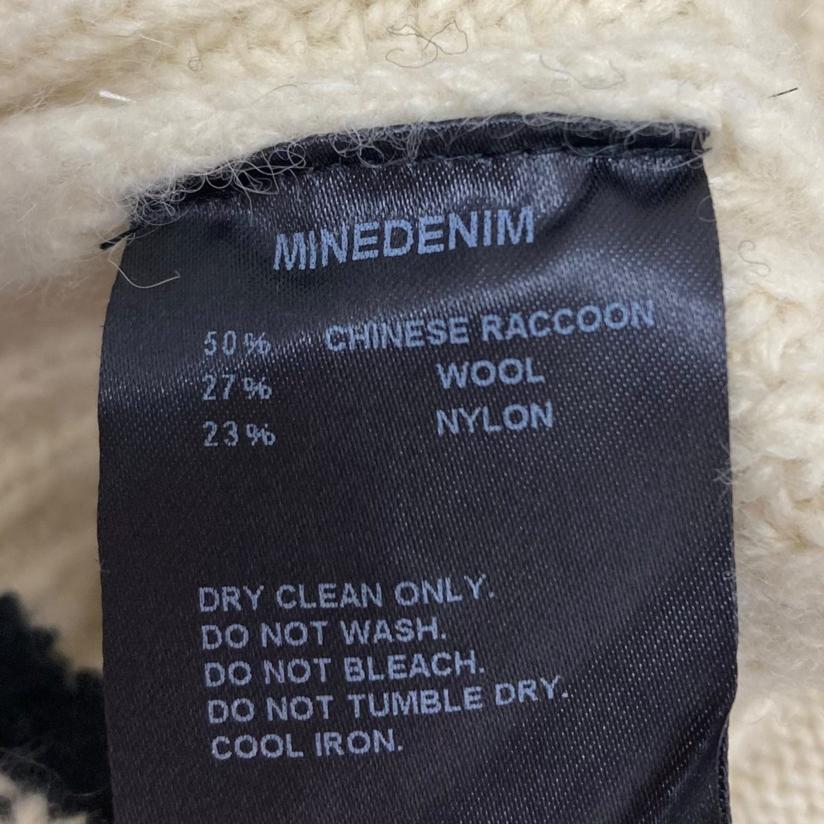 MINEDENIM(マインデニム) 24AW Raccoon Knit Letterd Wappen