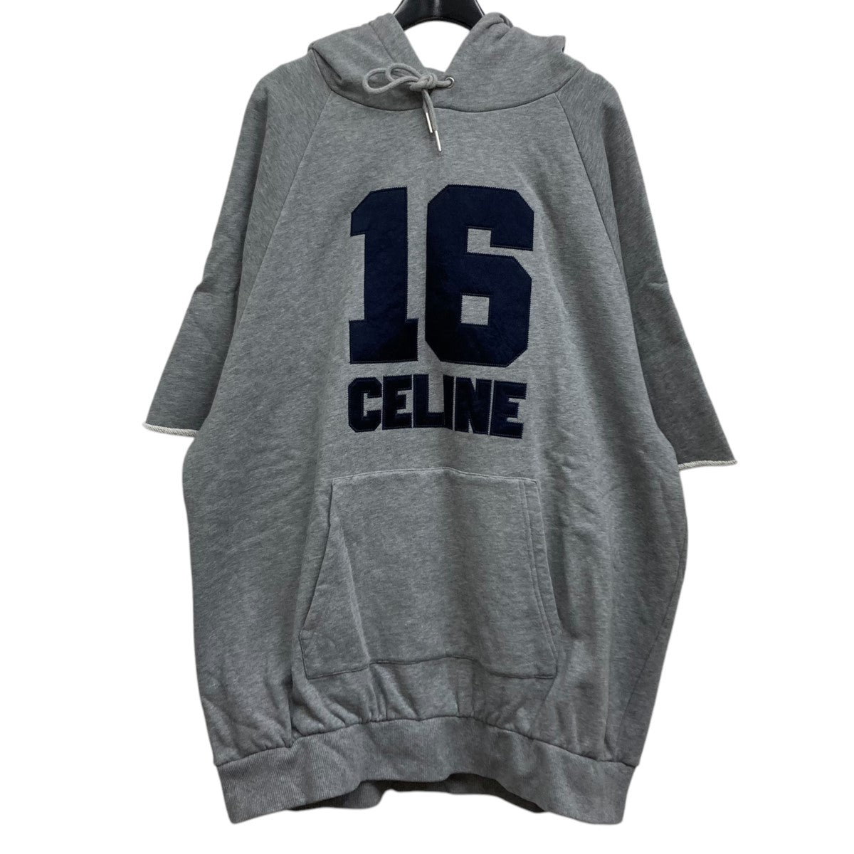 セリーヌ グレー パーカー 中古・古着通販】CELINE (セリーヌ) プルオーバーパーカー