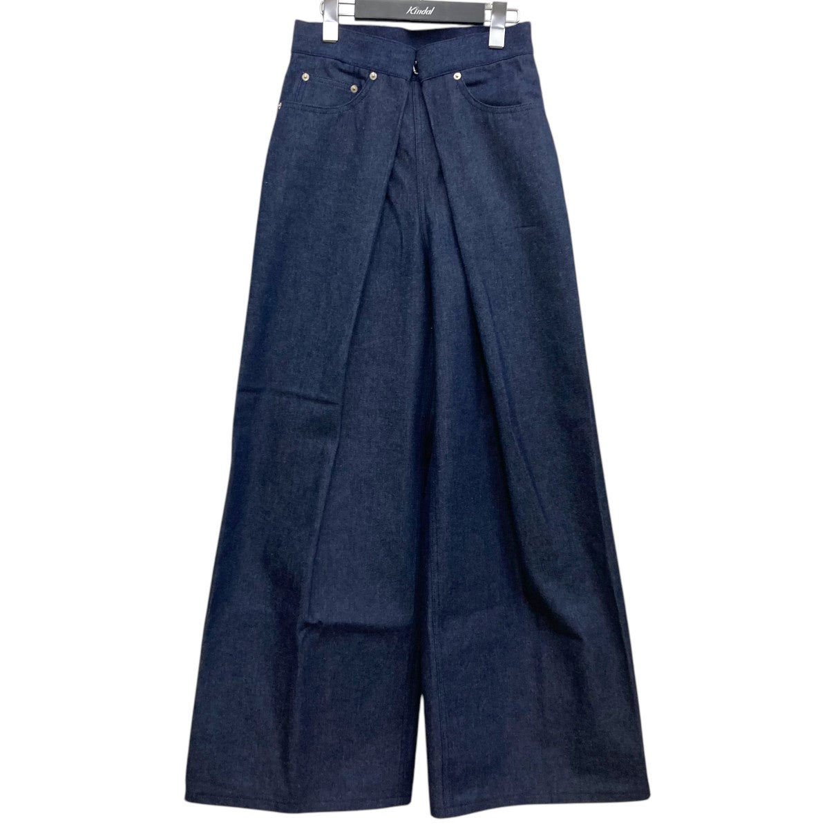 rigid denim wide pants デニムパンツ