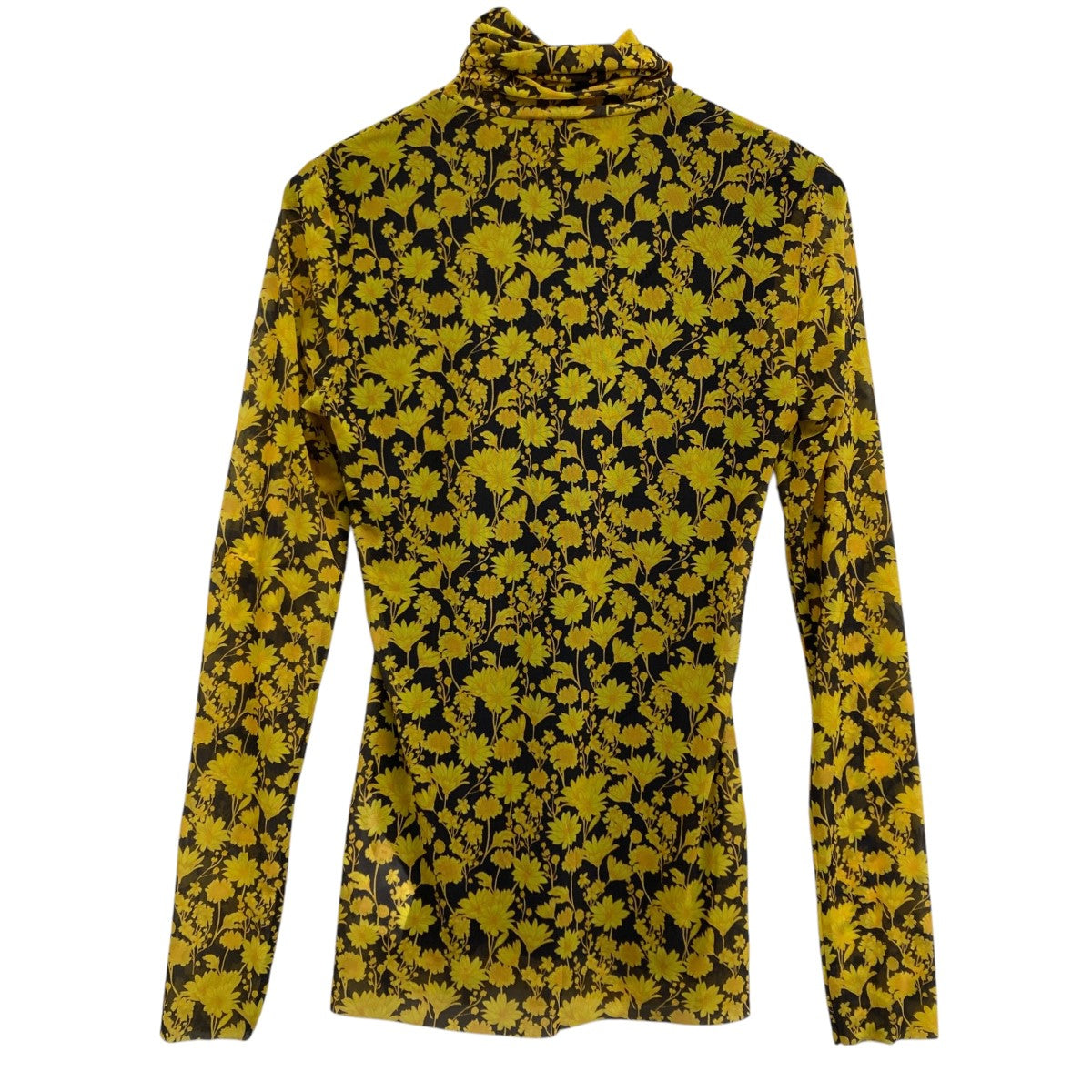 GANNI ガニー シアー トップス Printed Mesh Long Sleeve
