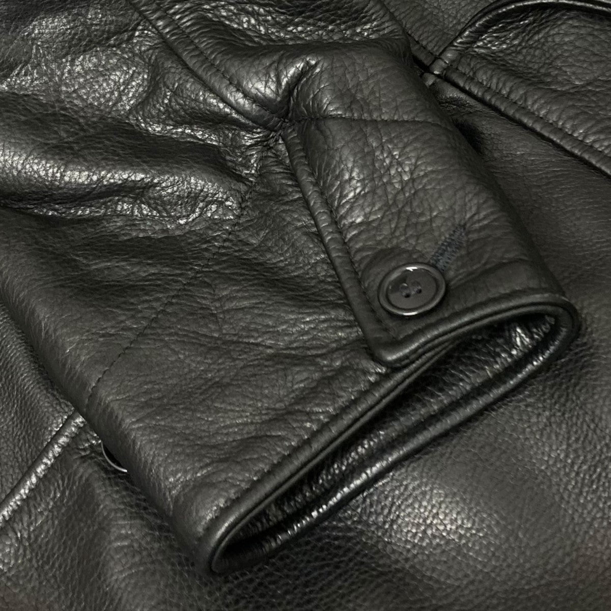Supreme×Schott 23AWLeather Car Coatレザージャケット ブラック