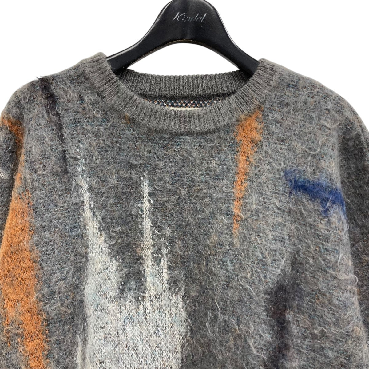 YOKE(ヨーク) STILL JACQUARD CREWNECK セーター YK22AW0415S グレー×オレンジ サイズ 3｜【公式】カインドオルオンライン  ブランド古着・中古通販【kindal】