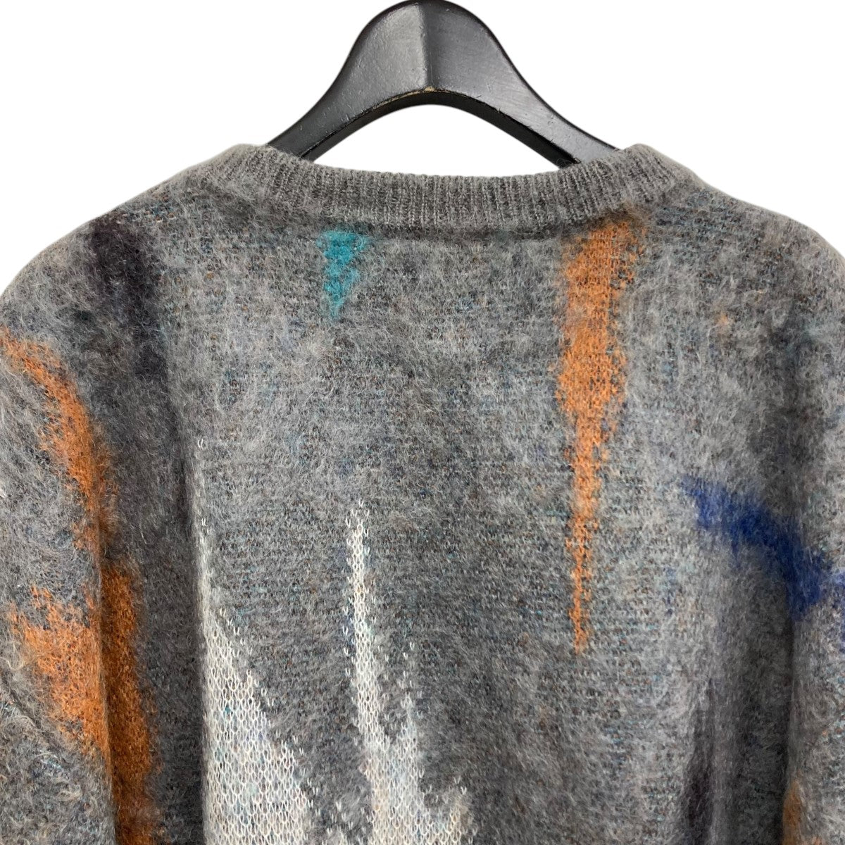 YOKE(ヨーク) STILL JACQUARD CREWNECK セーター YK22AW0415S グレー×オレンジ サイズ  3｜【公式】カインドオルオンライン ブランド古着・中古通販【kindal】