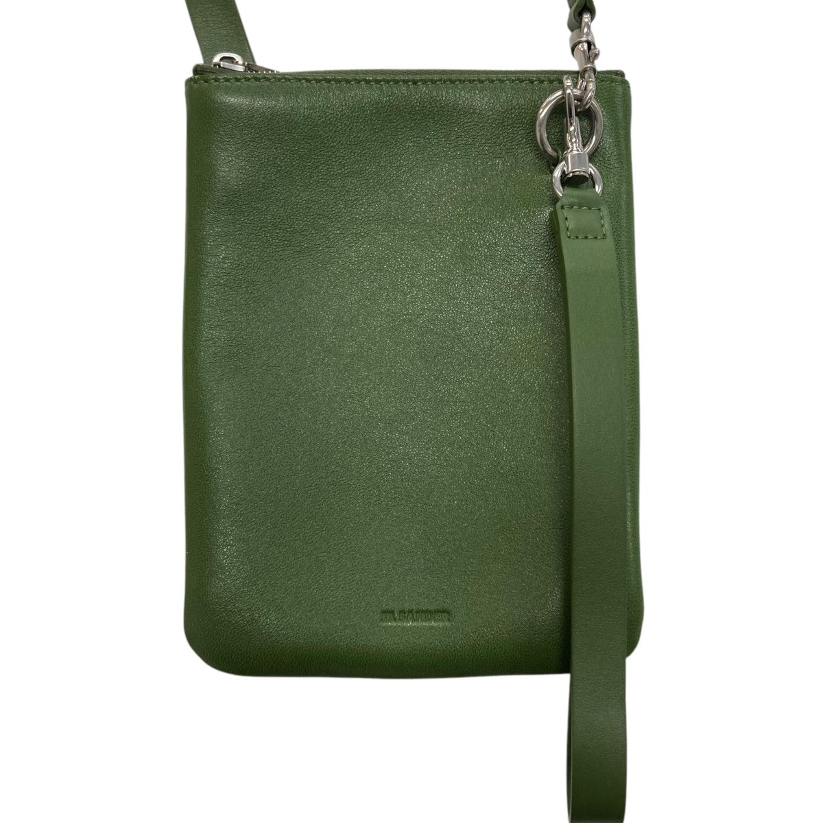 JIL SANDER(ジルサンダー) レザーストラップポーチ グリーン