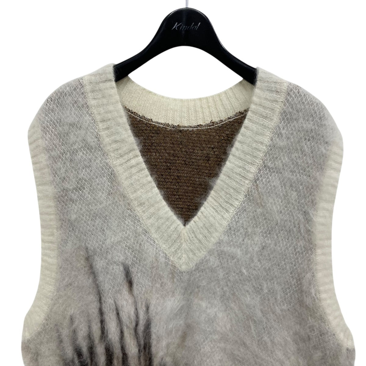 Drip Glaze Pattern Mohair Knitted Vest ニットベスト