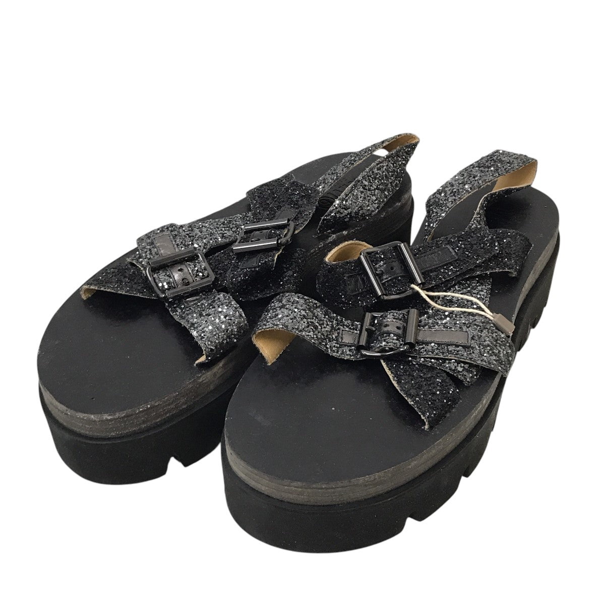 MM6 Maison Margiela プラットフォームグリッターサンダルS40WP0066 古着・中古-1枚目のアイテム画像