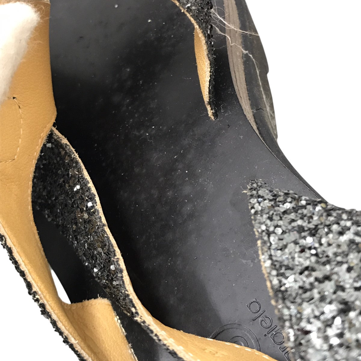 おすすめ☆大人気♪ MAISON MARGIELAグリッター加工 ミュール MM6 Maison Margiela(マルタンマルジェラ) プラットフォーム
