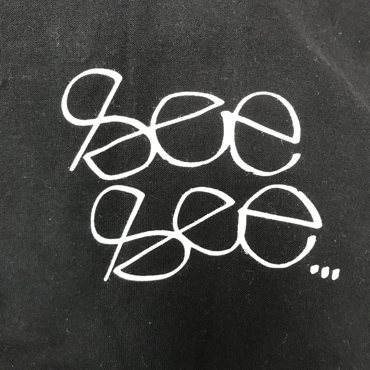 SEESEE(シーシー) ロゴプリントTシャツ ブラック サイズ L
