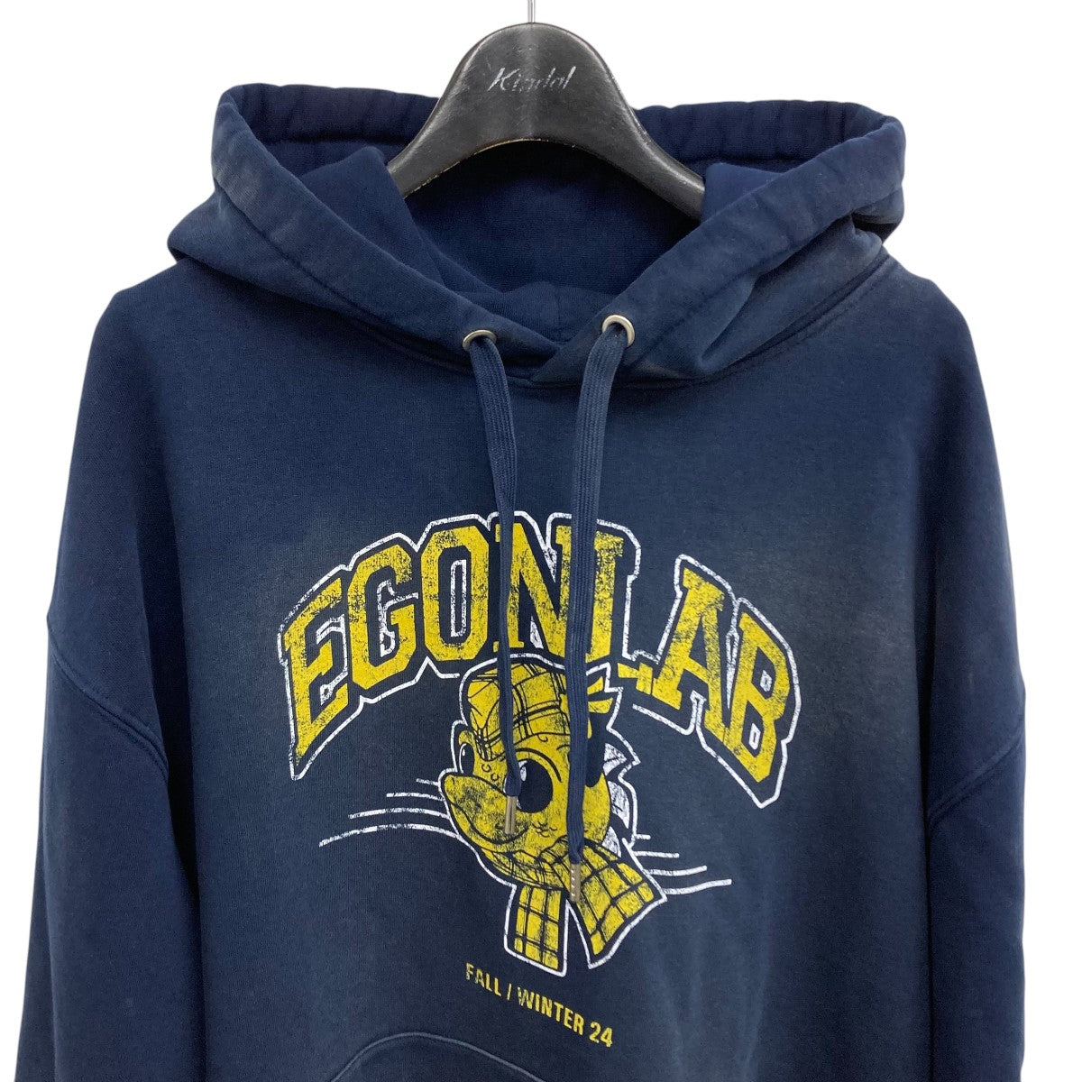 Egon lab(エゴンラボ) 24AWプルオーバーパーカー ネイビー