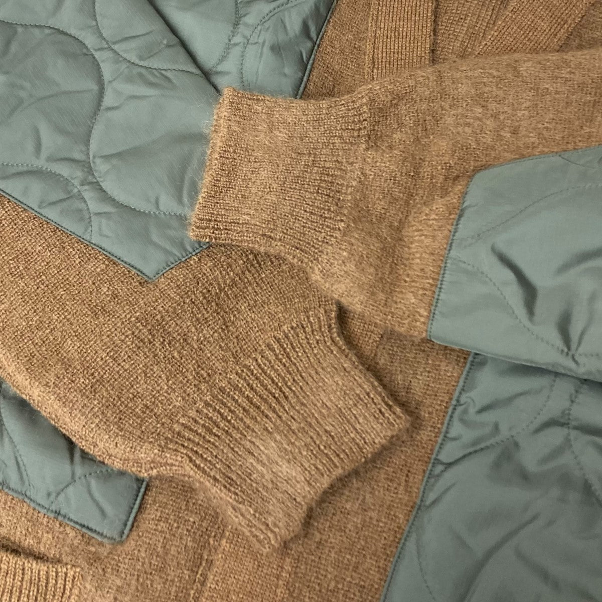 SOFTHYPHEN(ソフトハイフン) Quilting Mix Mohair Long Cardigan